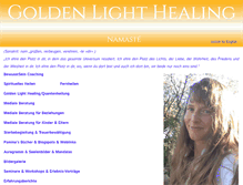 Tablet Screenshot of goldenlighthealing.ch